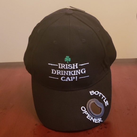Other - NWT- BLACK 100% COTTON IRISH DRINKING CAP
